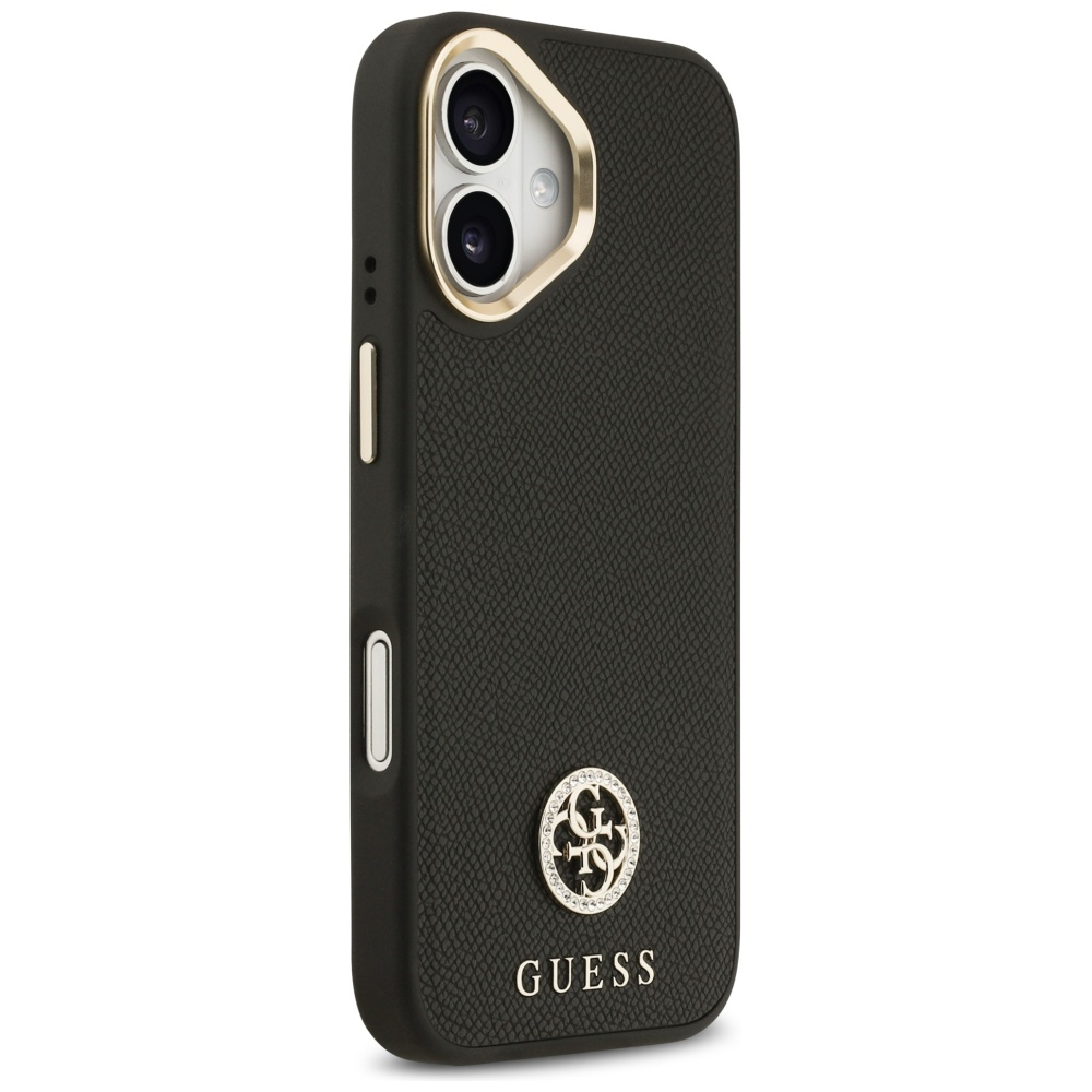 Guess Grained Strass Logo MagSafe Phone Case Cover iPhone 17 - black (2)