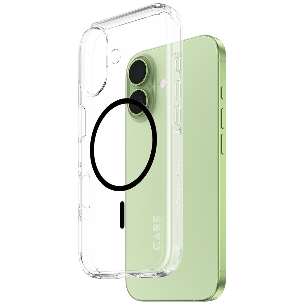 CARE by PanzerGlass Flagship Urban Explorer Case w. Black MagSafe iPhone 17 - Transparent (0)