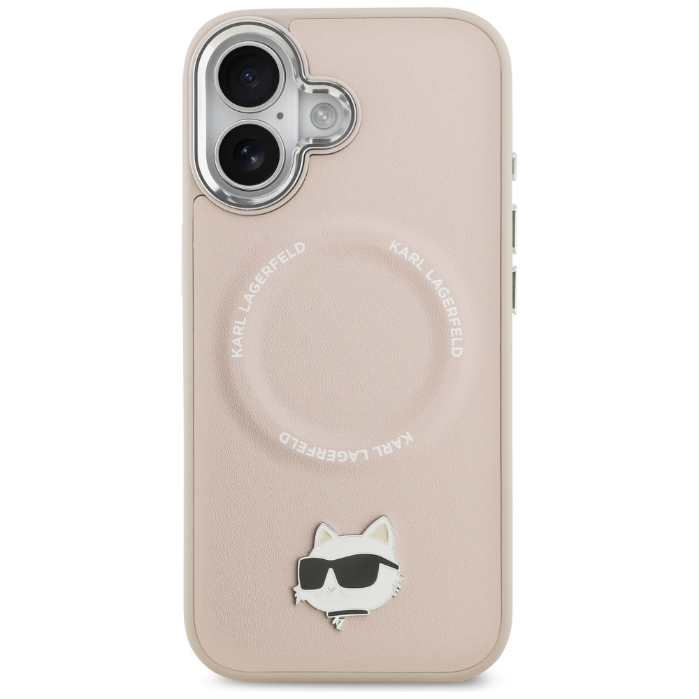 Karl Lagerfeld Choupette Pin MagSafe Phone Case Cover iPhone 17 - Pink (1)