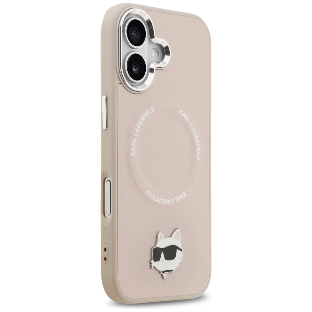 Karl Lagerfeld Choupette Pin MagSafe Phone Case Cover iPhone 17 - Pink (2)