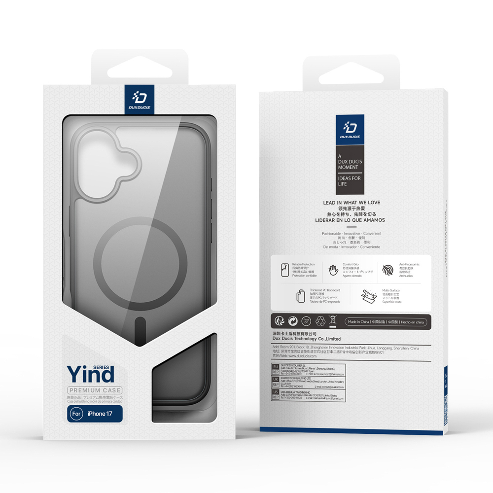 Dux Ducis Yind iPhone 17 Case Compatible with MagSafe - Black (1)