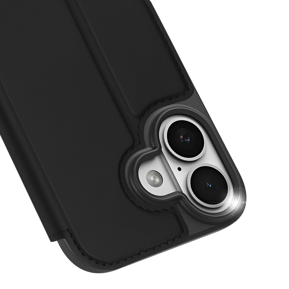 Dux Ducis Skin Pro iPhone 17 Case with Flip and Card Slot - Black (3)