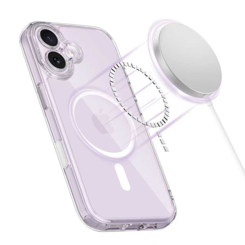 Tech-Protect Magpeak Magsafe CC Phone Case Cover iPhone 17 - Clear (1)