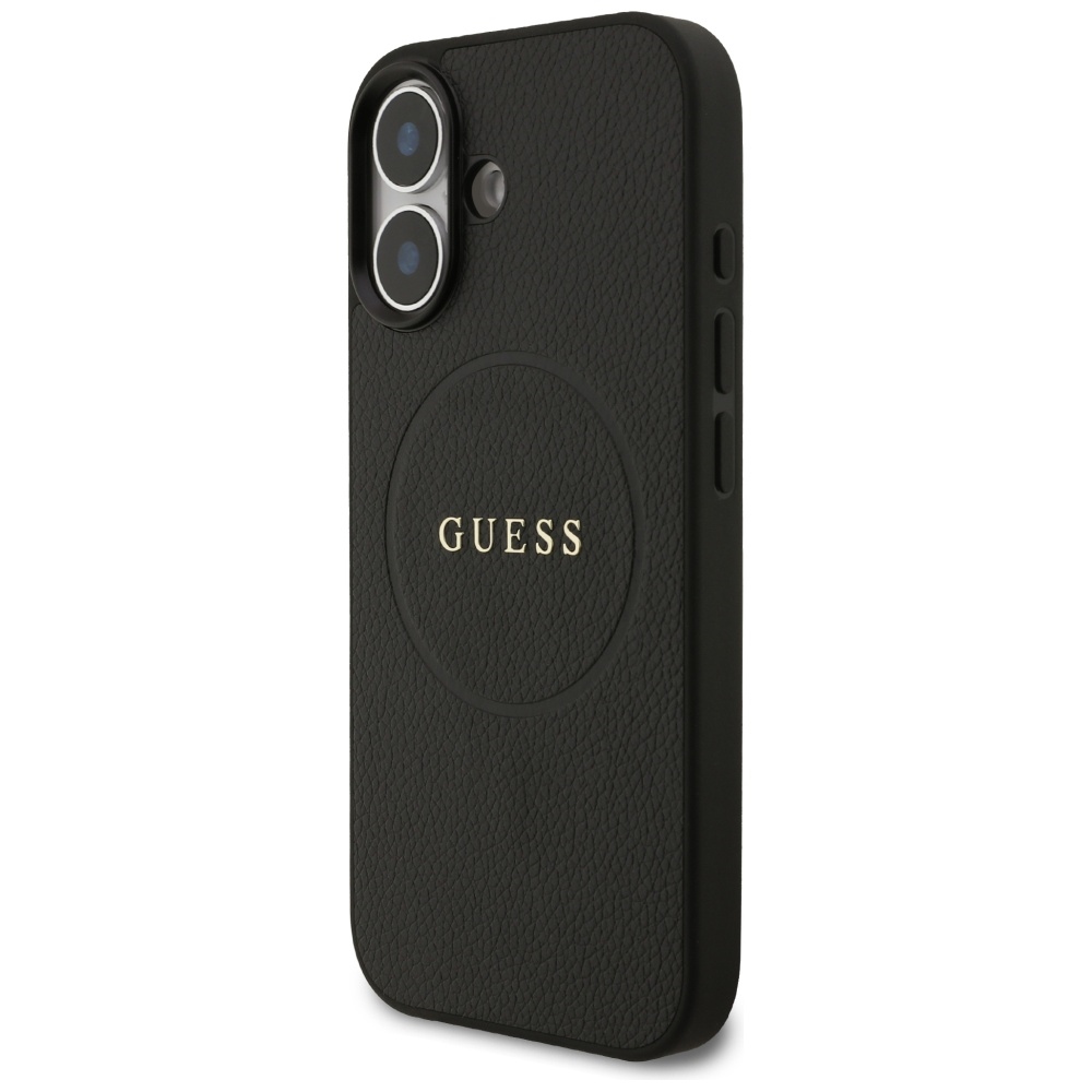 Guess Grained Ring MagSafe Phone Case Cover iPhone 17 - black (0)