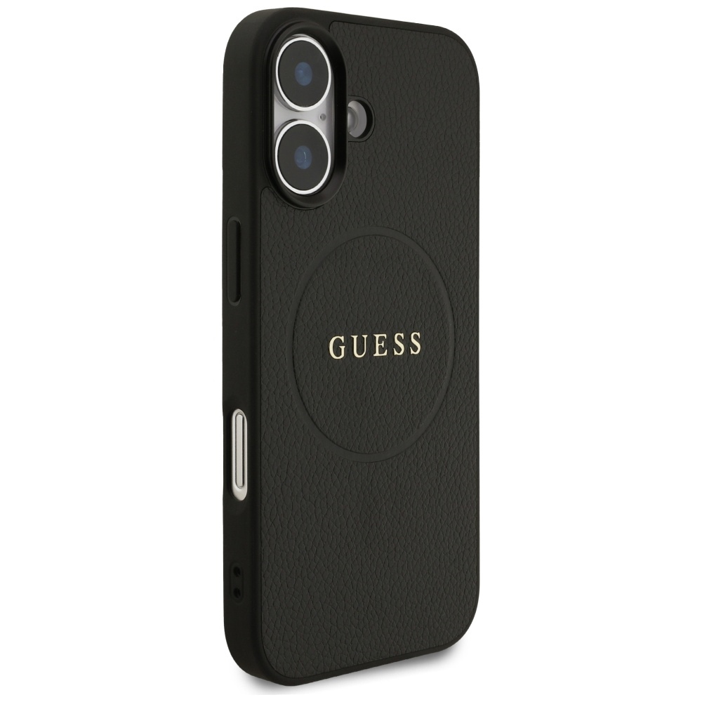 Guess Grained Ring MagSafe Phone Case Cover iPhone 17 - black (2)