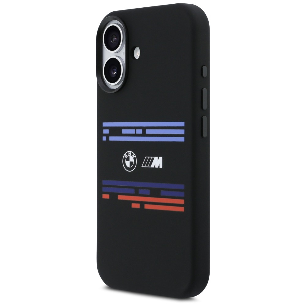 BMW M Silicon Horizontal Line MagSafe Phone Case Cover iPhone 17 - Black (0)
