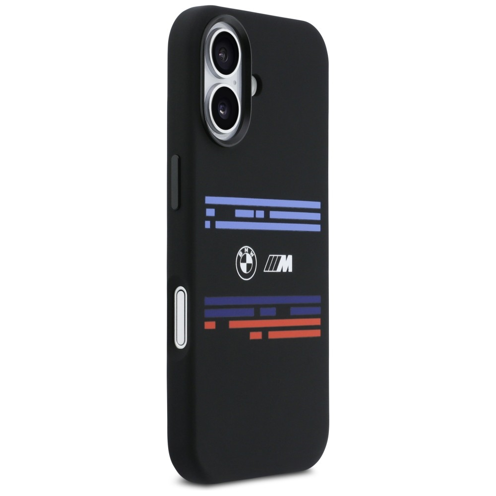 BMW M Silicon Horizontal Line MagSafe Phone Case Cover iPhone 17 - Black (2)