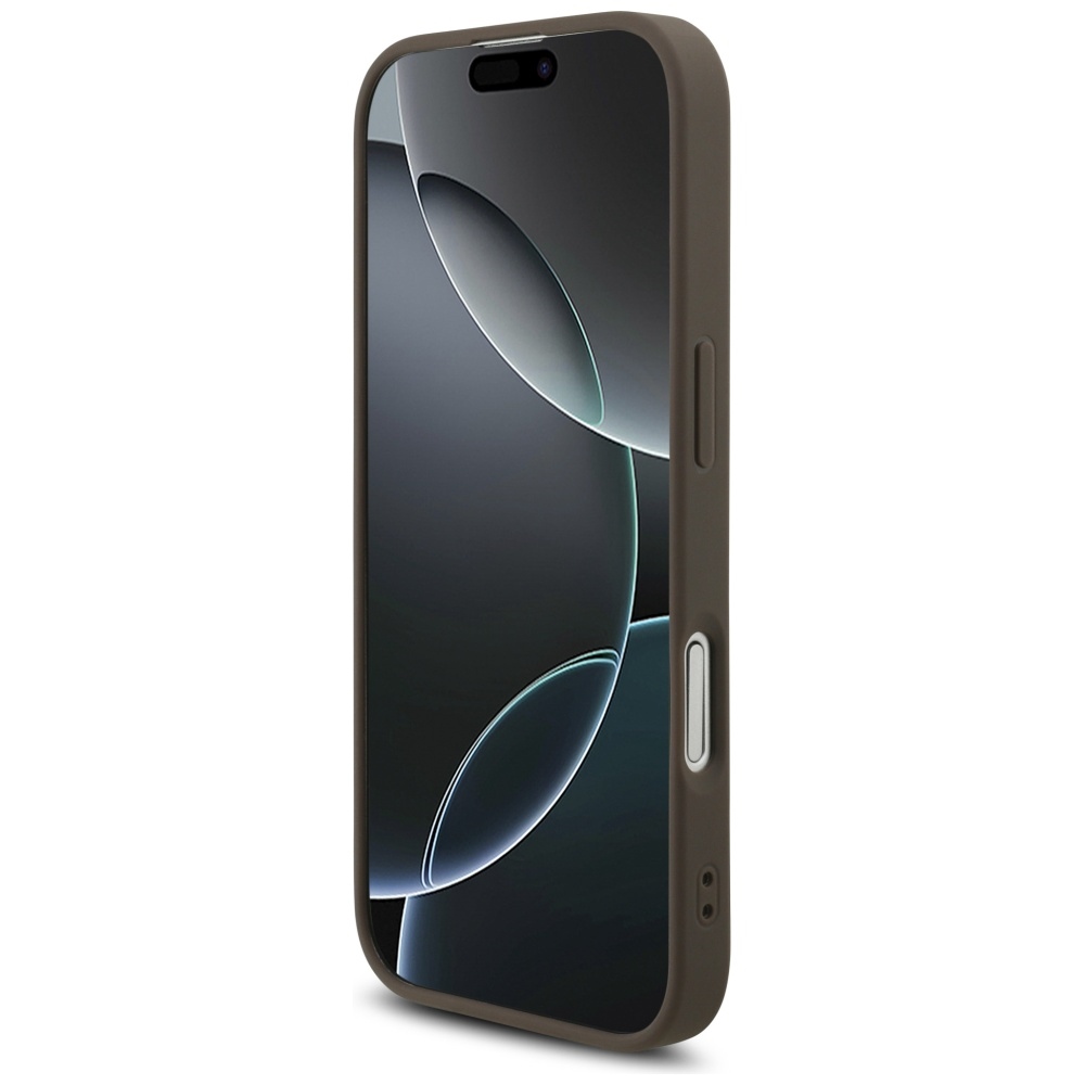 Guess 4G Strap Triangle Logo MagSafe Phone Case Cover iPhone 17 - brown (3)