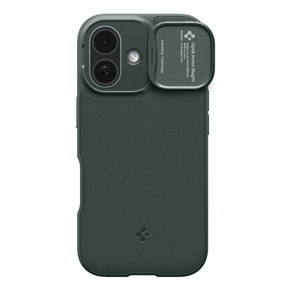 Spigen Optik Armor MagSafe Phone Case Cover iPhone 17 - Green (0)