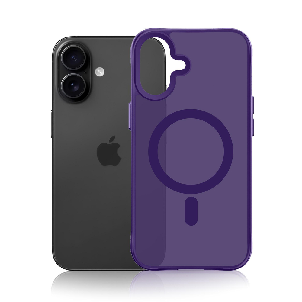 Phone Case 3mk Smoke MagCase iPhone 17 Purple Translucent (2)