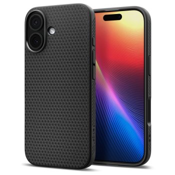 Apple iPhone 17 6.3'' Spigen Liquid Air TPU Case Cover, Black