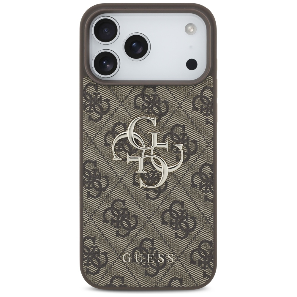 Guess 4G Big Logo Phone Case Cover iPhone 17 Pro Max - Brown (1)