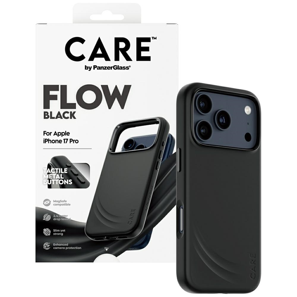 CARE by PanzerGlass Feature FLOW MagSafe Phone Case Cover iPhone 17 Pro - Black (2)