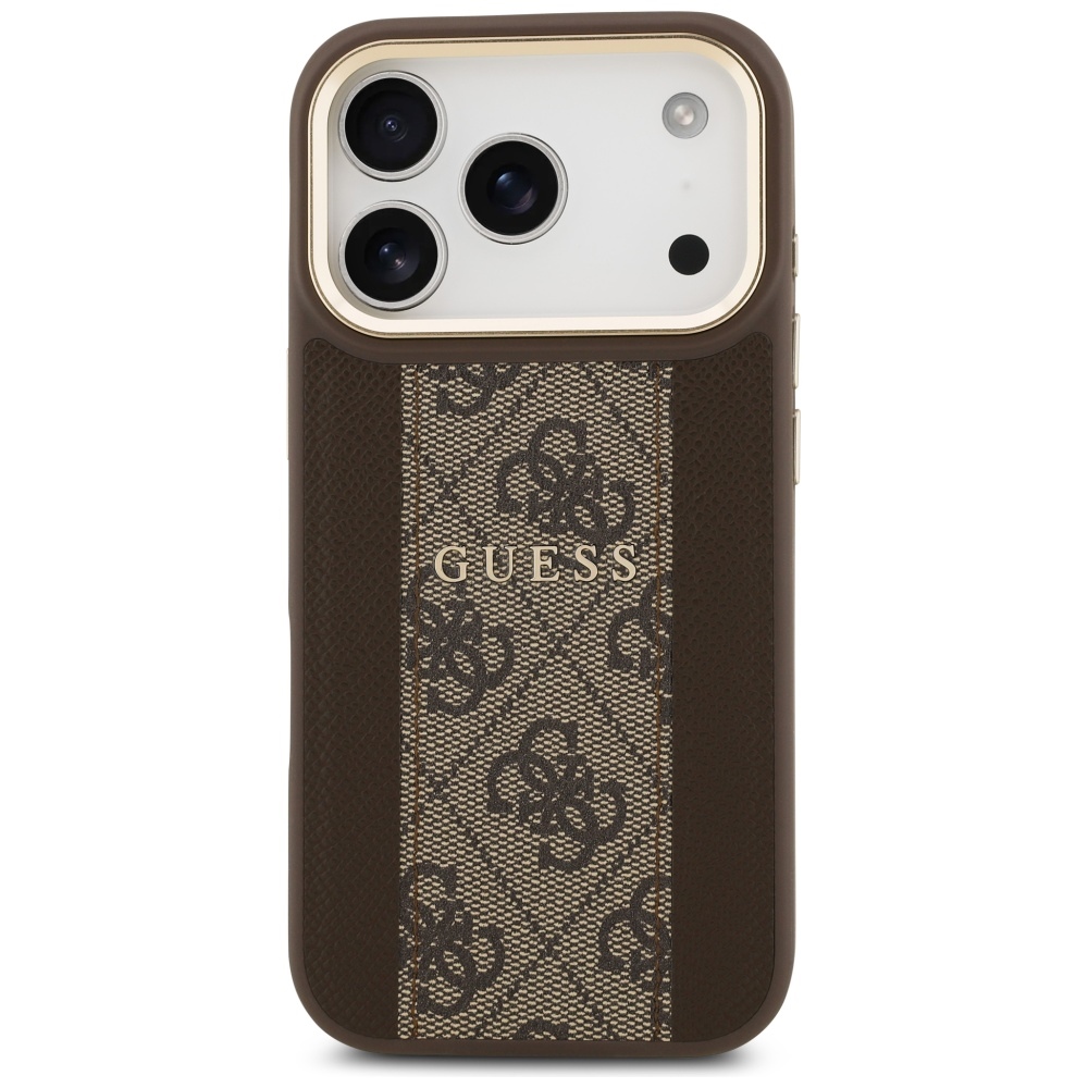 Guess 4G Stripe MagSafe Phone Case Cover iPhone 17 Pro - brown (1)