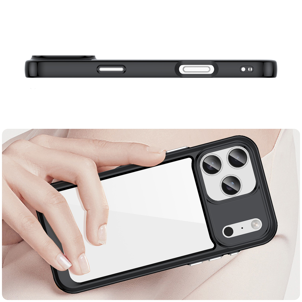 Outer Space Phone Case Cover iPhone 17 Pro - Black Transparent (2)