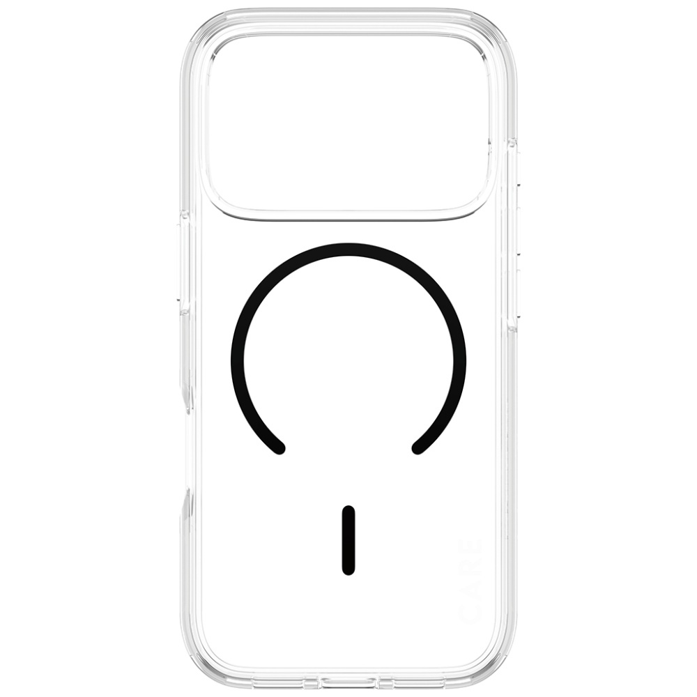 CARE by PanzerGlass Flagship Urban Explorer Case w. Black MagSafe iPhone 17 Pro - Transparent (1)