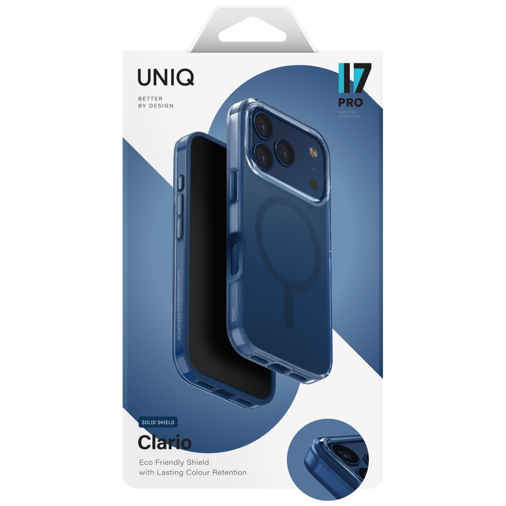 Uniq Clario Magclick Charging Phone Case Cover iPhone 17 Pro - Blue (2)