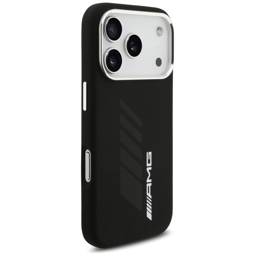 AMG Silicone Oversize Rhombs MagSafe Phone Case Cover iPhone 17 Pro - Black (2)