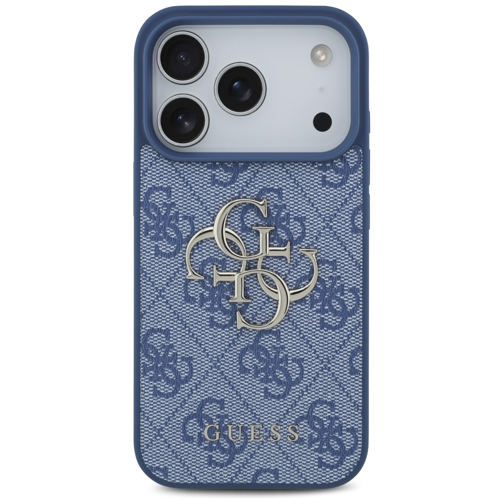 Guess 4G Big Logo Phone Case Cover iPhone 17 Pro - Blue (1)