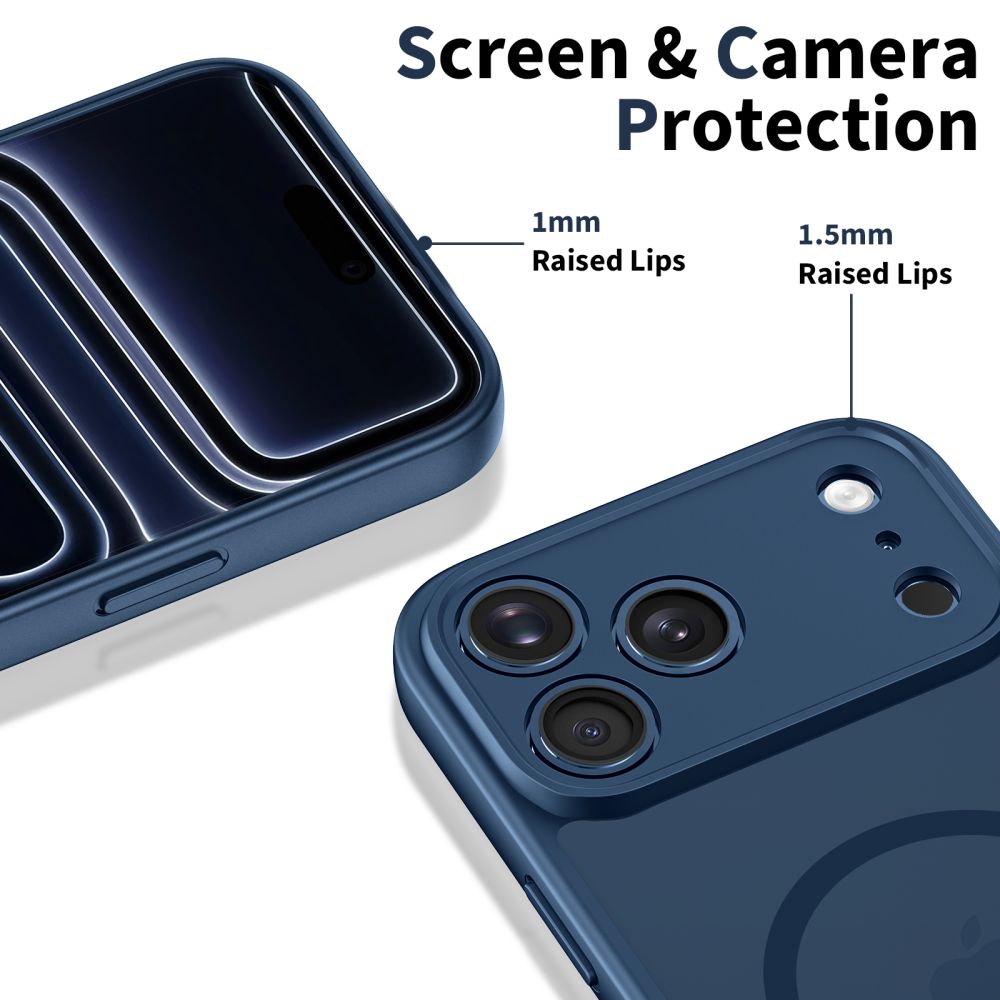 Tech-Protect BasicMag MagSafe Phone Case Cover iPhone 17 Pro - Navy Blue (2)