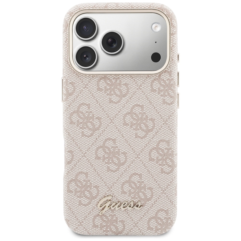 Guess 4G Script MagSafe Phone Case Cover iPhone 17 Pro - Pink (1)
