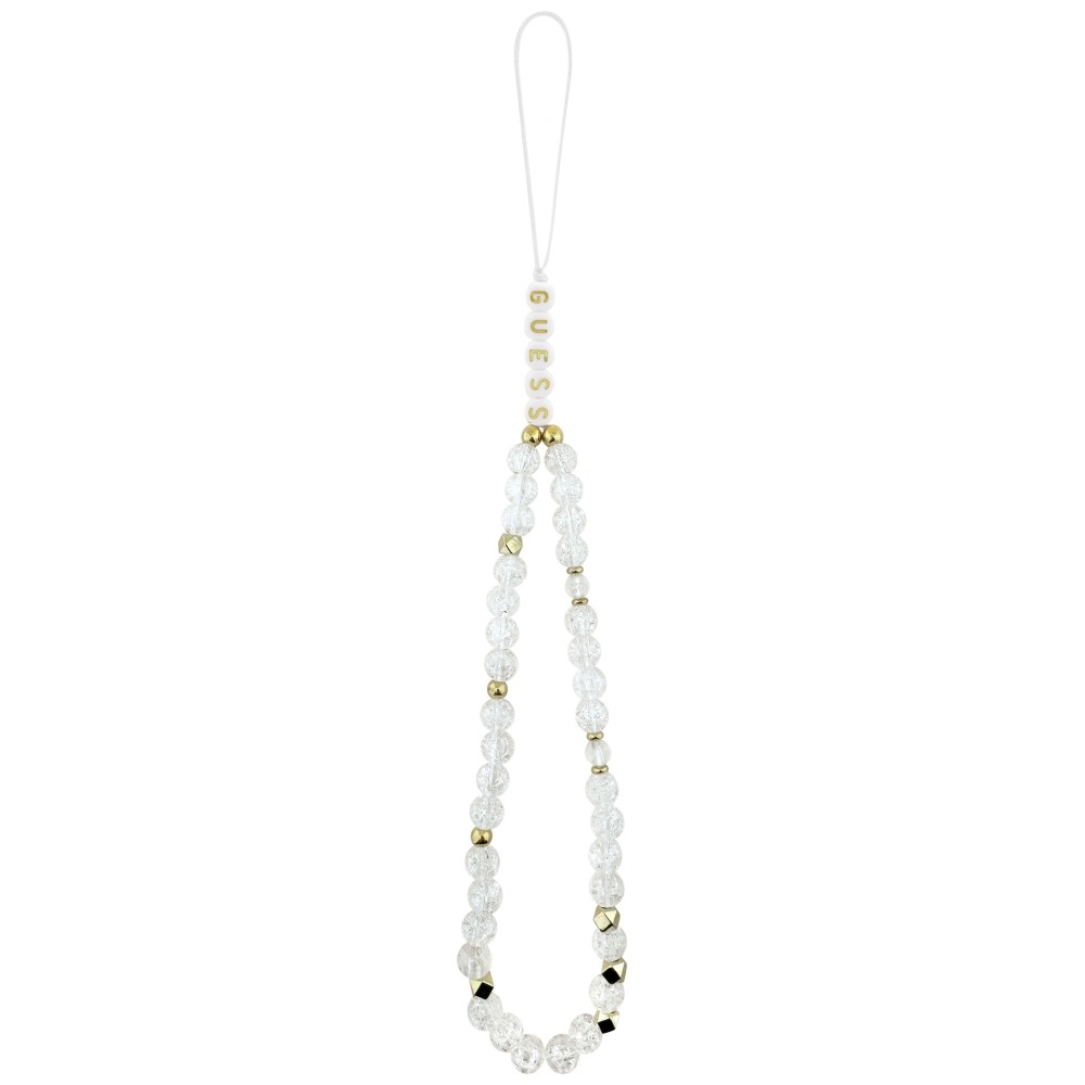 Guess IML Glitters Script Strap MagSafe Phone Case Cover iPhone 17 Pro - Clear (0)