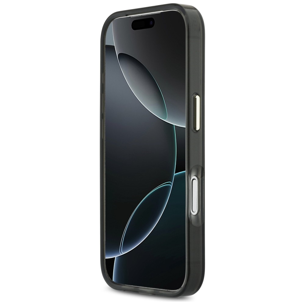 Guess IML Script Metal MagSafe Phone Case Cover iPhone 17 Pro - Black (3)
