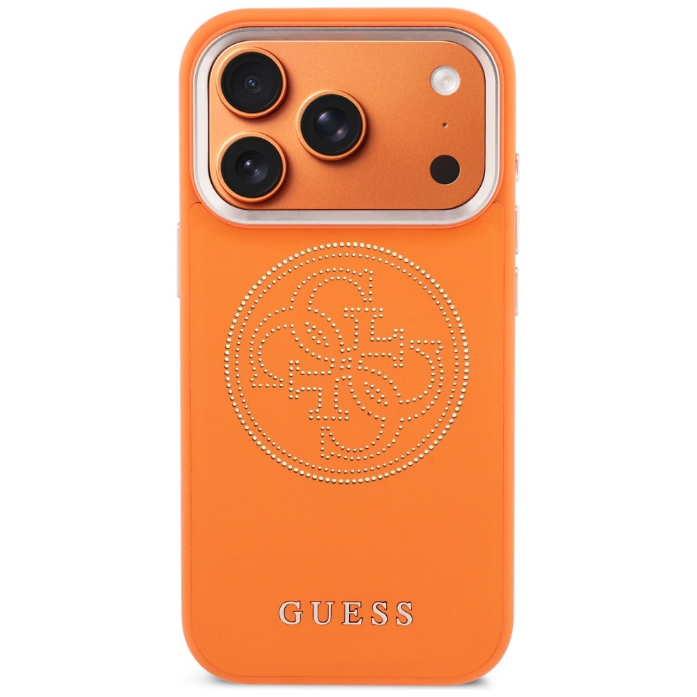 Guess Perated 4G MagSafe Phone Case Cover iPhone 17 Pro - orange (1)