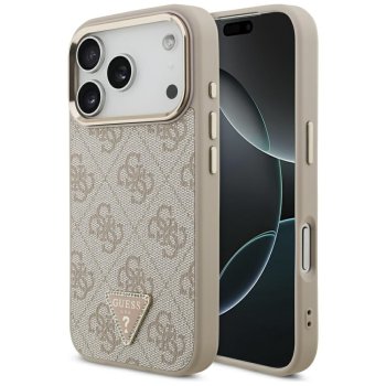 Guess 4G Triangle Logo MagSafe Phone Case Cover iPhone 17 Pro - Rose Gold