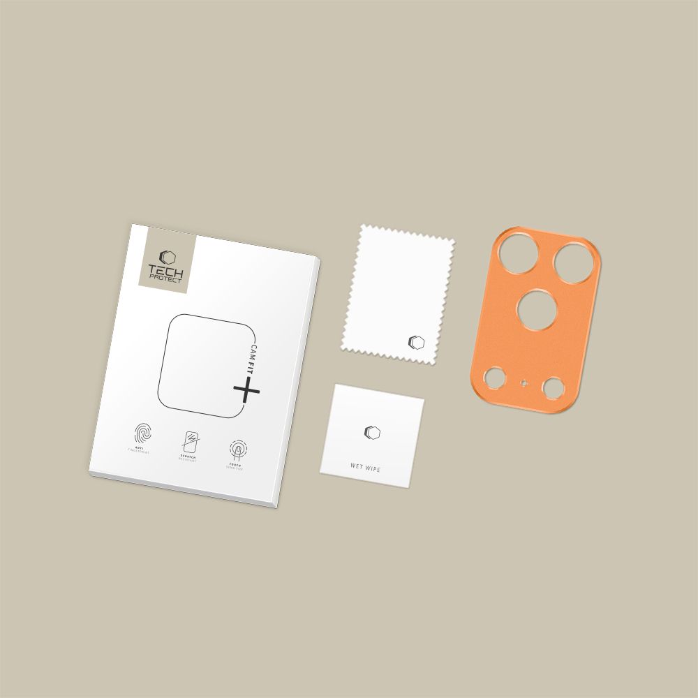 Tech-Protect Camalloy Fit+ Camera Cover iPhone 17 Pro - Orange (3)