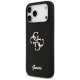 Guess Silicone Big 4G Script Phone Case Cover iPhone 17 Pro Max - Black