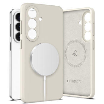 Samsung Galaxy S26 Case Tech-Protect Silicone MagSafe, Beige