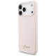 Guess Silicone Script Metal Logo MagSafe Phone Case Cover iPhone 17 Pro Max - Pink