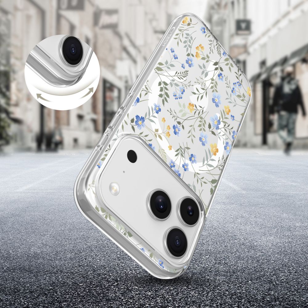 Tech-Protect FlexAir MagSafe Phone Case Cover iPhone 17 Pro Max - Daisies with Leaves (3)