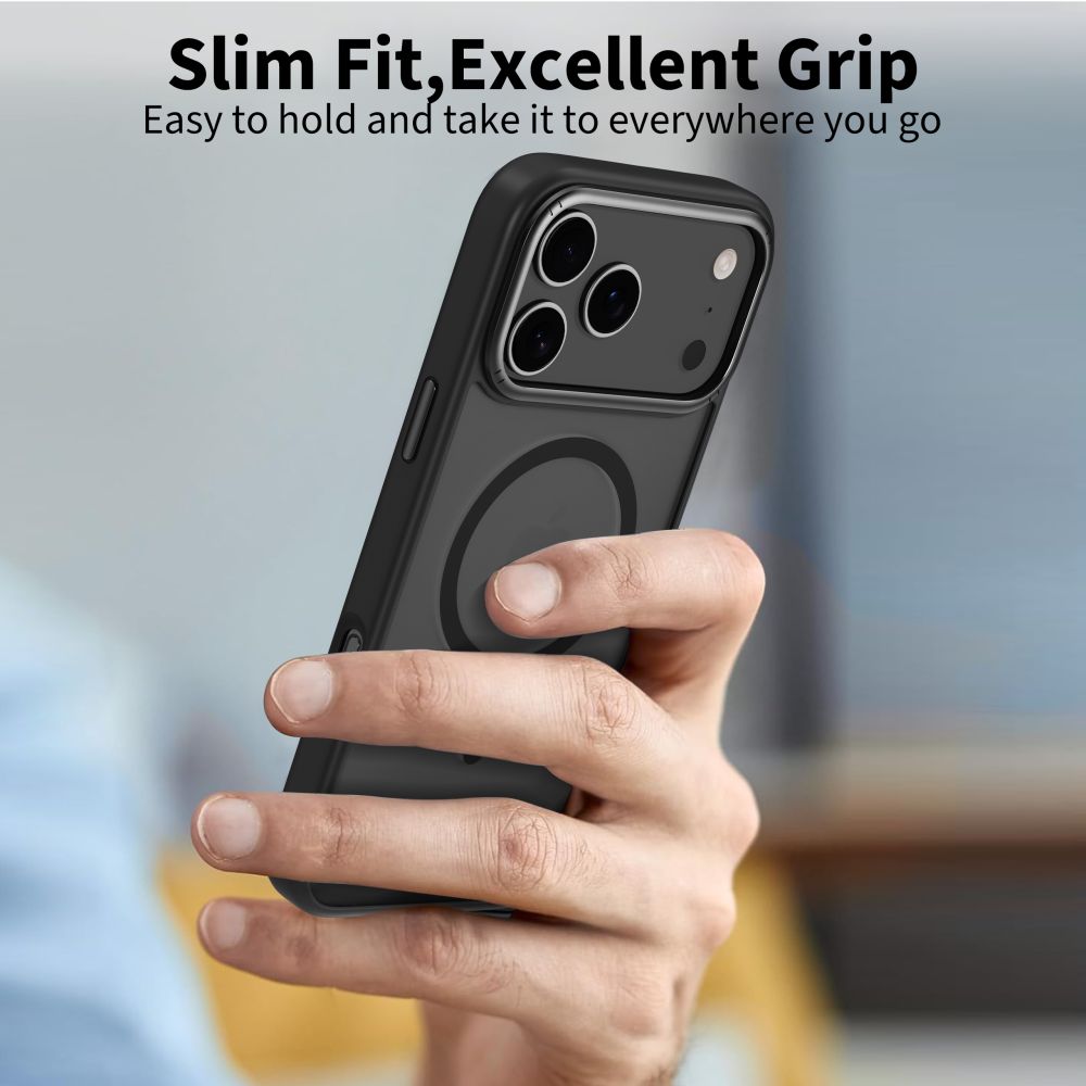 Tech-Protect MagEdge MagSafe Phone Case Cover iPhone 17 Pro Max - Matte Black (1)
