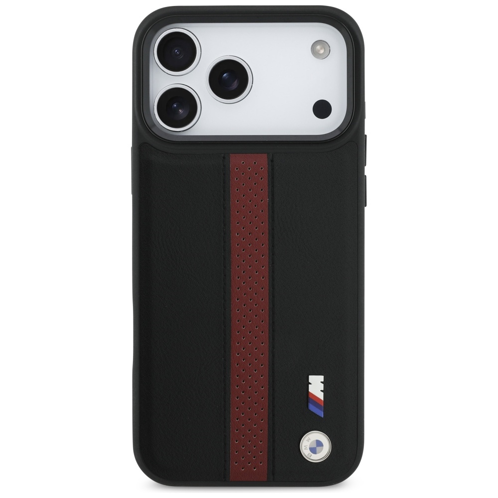 BMW M Perated Stripe Logo MagSafe Phone Case Cover iPhone 17 Pro Max - Red (1)