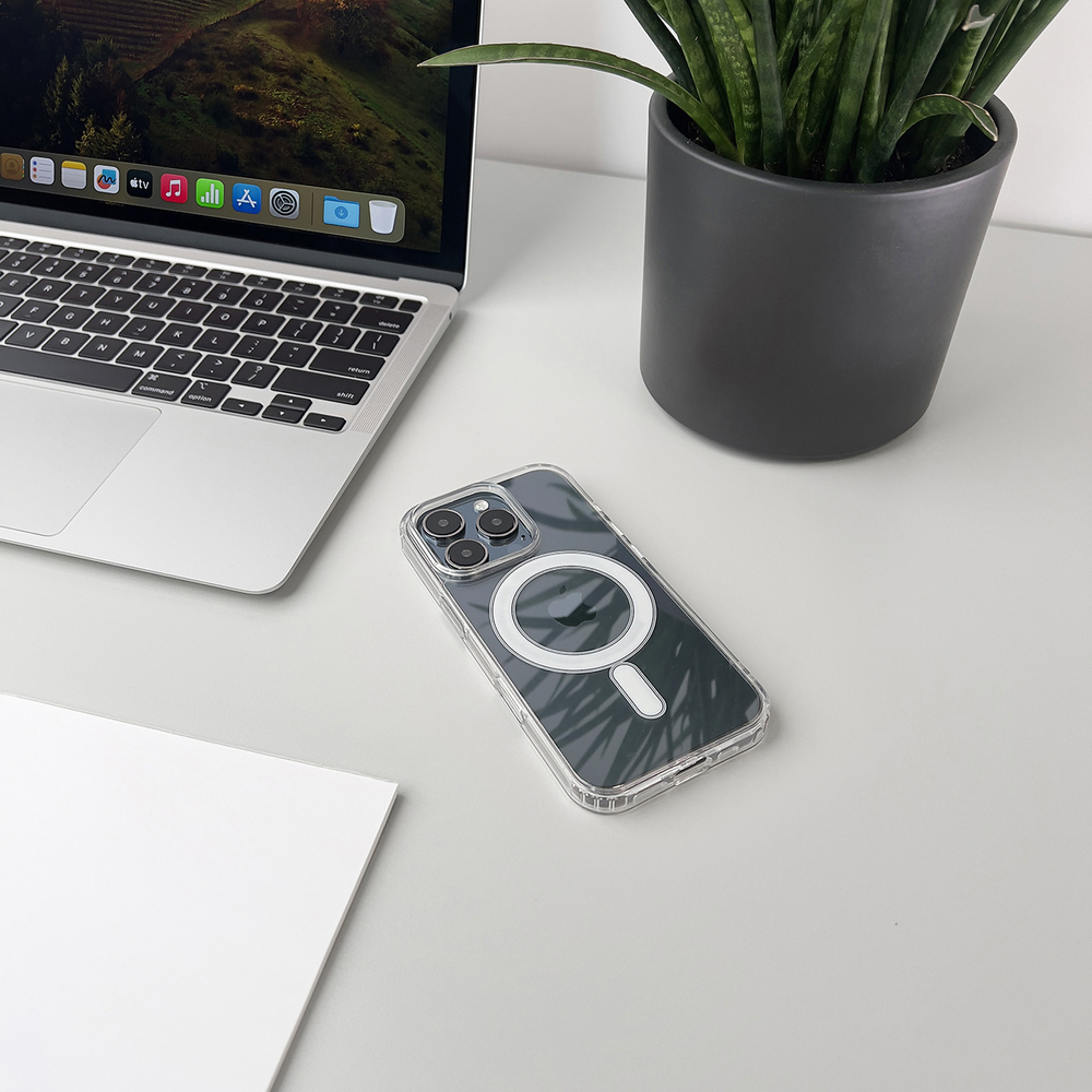 MagSafe Compatible Clear Corner Phone Case Cover iPhone 17 Pro Max - Clear (2)