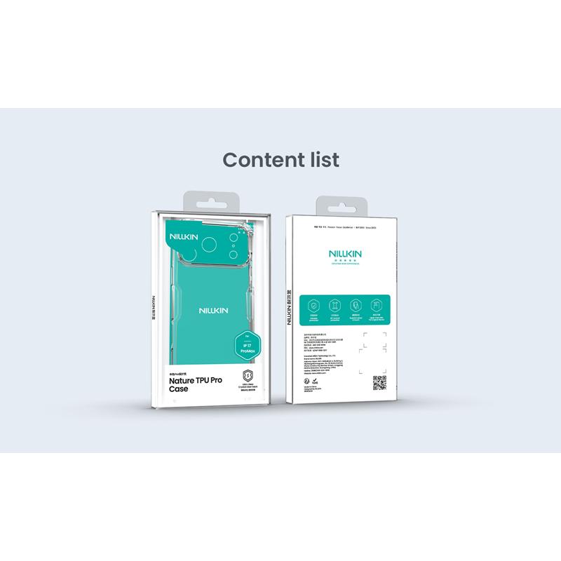 Nillkin Nature TPU Pro Phone Case Cover iPhone 17 Pro Max - Transparent (3)