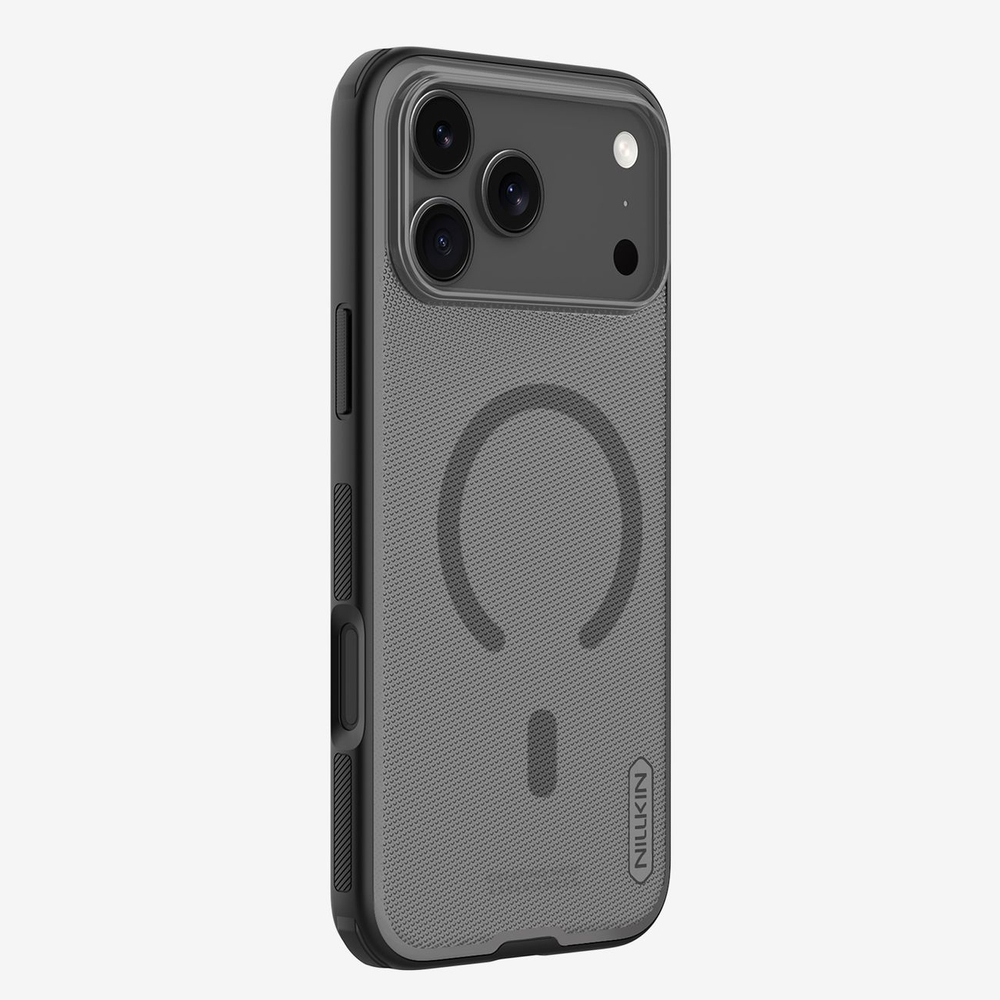 Nillkin Super Frosted Shield Pro Magnetic Case Compatible with MagSafe iPhone 17 Pro Max - Translucent Black (3)