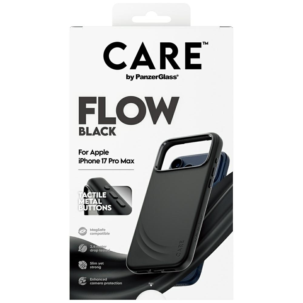 CARE by PanzerGlass Feature FLOW MagSafe Phone Case Cover iPhone 17 Pro Max - Black (3)