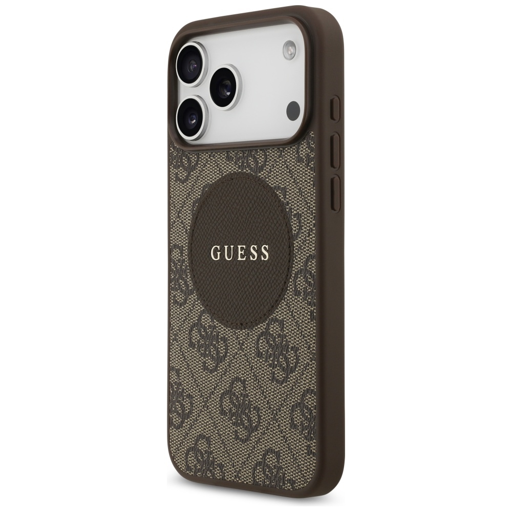Guess 4G Circle Classic Logo MagSafe Phone Case Cover iPhone 17 Pro Max - brown (0)
