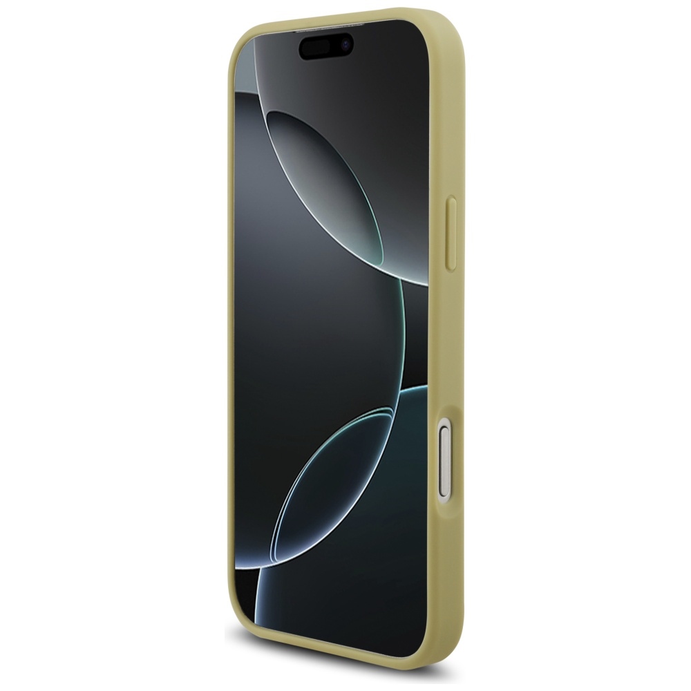 Guess Rhinestone Triangle Logo Phone Case Cover iPhone 17 Pro Max - Gold (3)