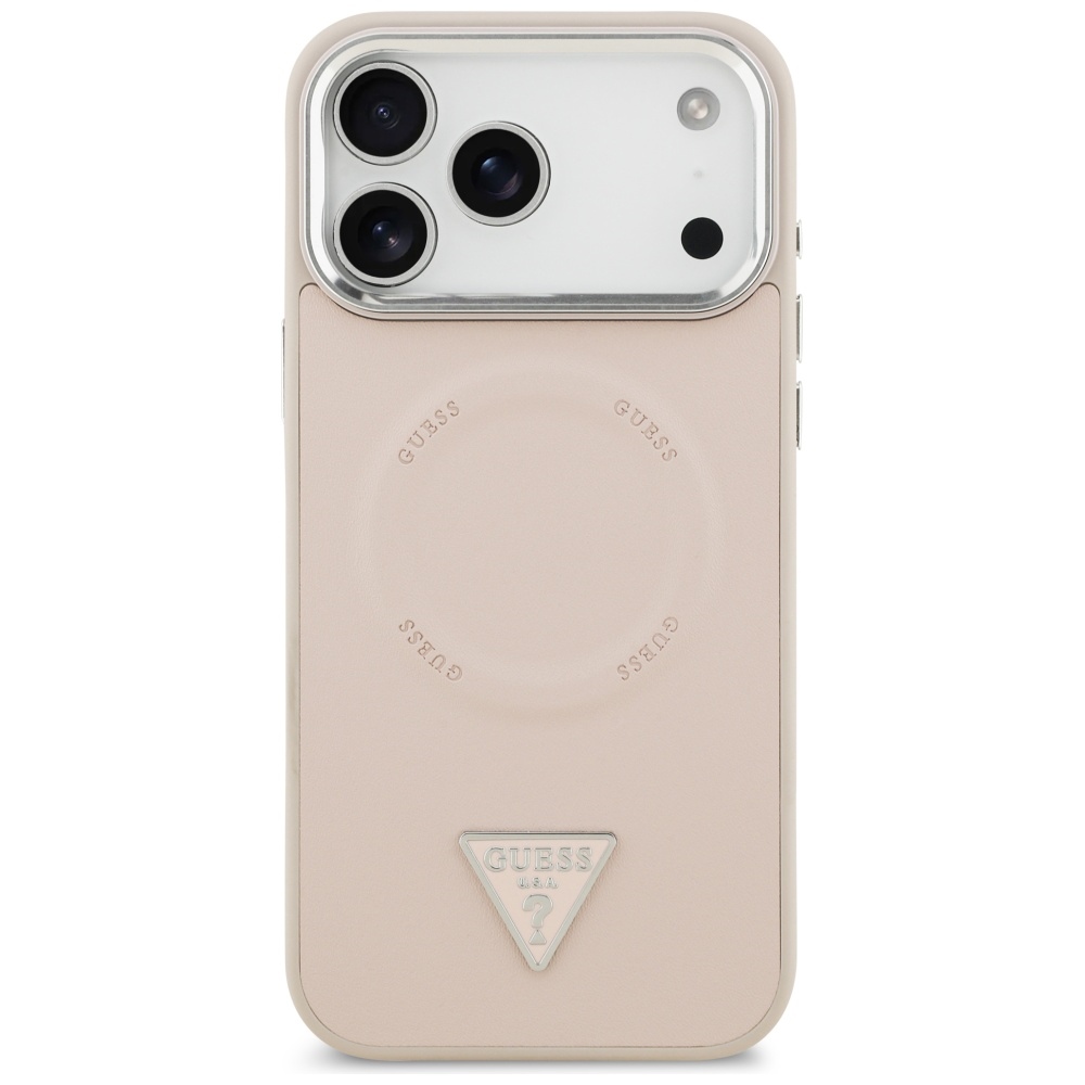 Guess Triangle Logo MagSafe Phone Case Cover iPhone 17 Pro Max - Pink (1)