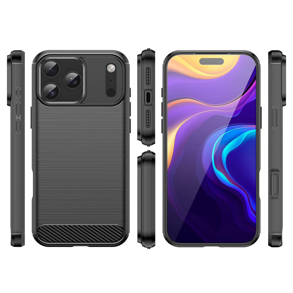 Carbon Phone Case Cover iPhone 17 Pro Max - Black (0)