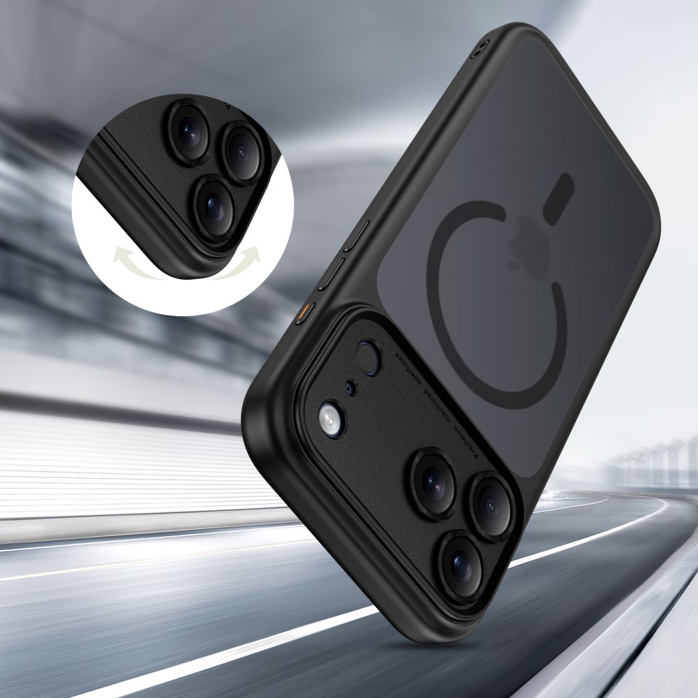 Tech-Protect Magpeak Magsafe CC Phone Case Cover iPhone 17 Pro Max - Matte Black (3)