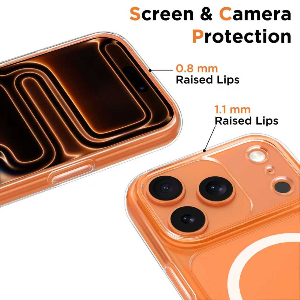 Tech-Protect Magpeak Magsafe CC Phone Case Cover iPhone 17 Pro Max - Clear (2)