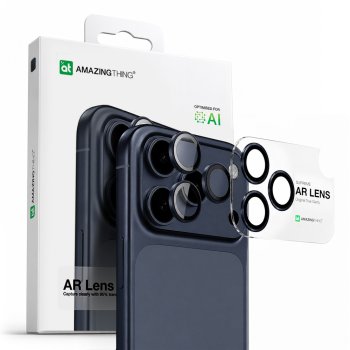 AmazingThing Lens Glass iPhone 17 Pro / Pro Max with Blue Aluminum Frame