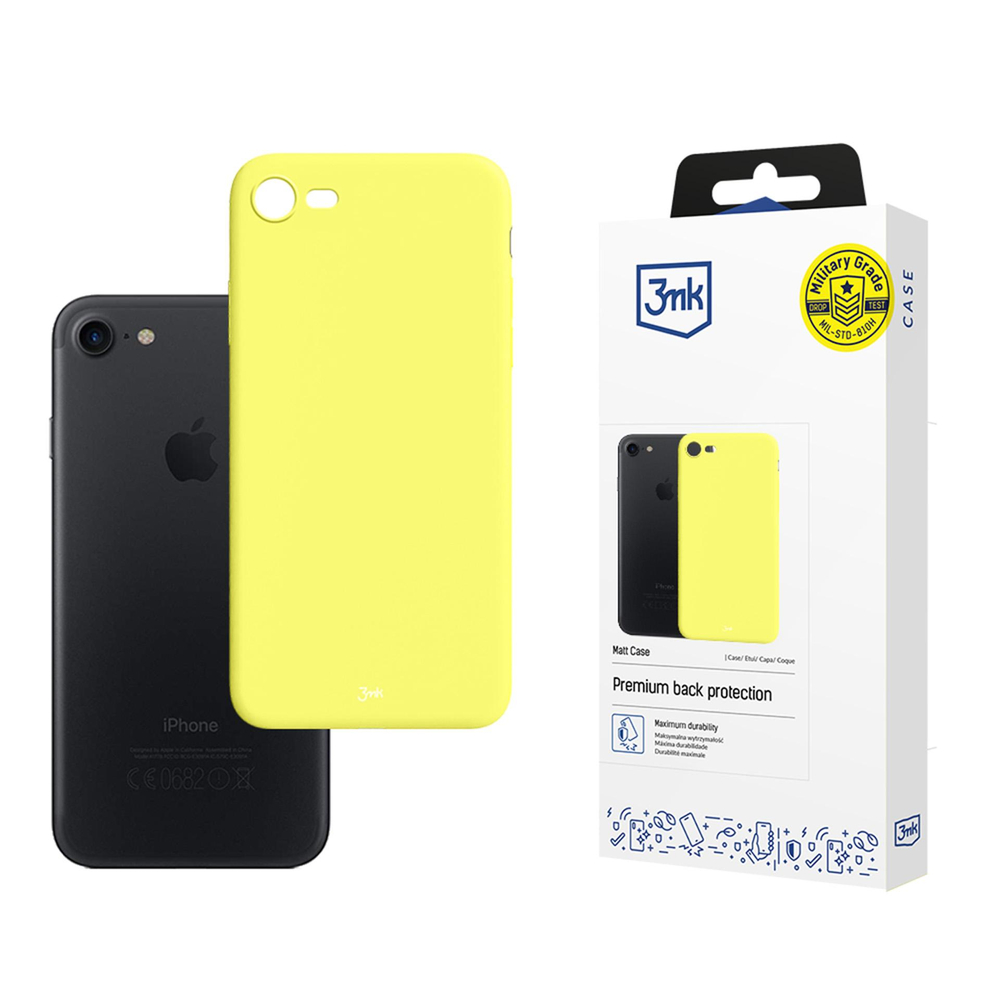 Apple iPhone 8 / 7 / SE (2020) (2022) 4.7" 3MK Matt Case Cover, Yellow