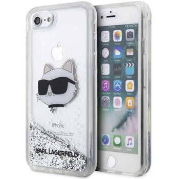 Apple iPhone 8 / 7 / SE (2020) (2022) 4.7" Karl Lagerfeld Glitter Choupette Head Case Cover (KLHCI8LNHCCS), Silver