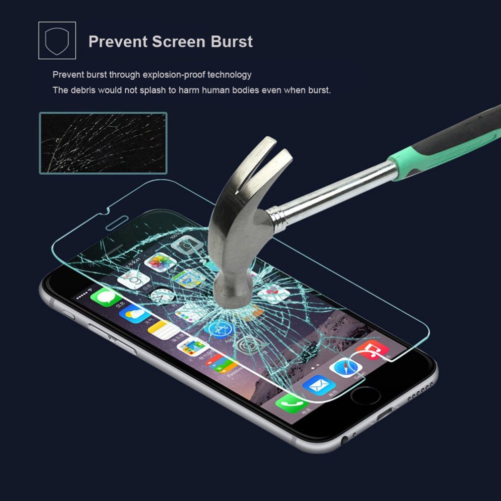 Tempered Glass Screen Protector for Apple iPhone 6 6s 7 / 8 / SE (2020) (2022) 4.7" (4)